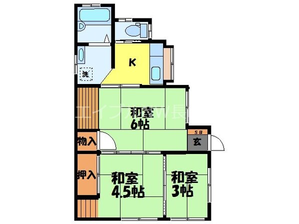 ハイツサンの物件間取画像